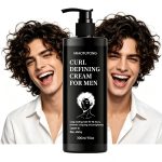 Lockendefinitionscreme für Männer – Feuchtigkeitsspendende Anti-Frizz-Stylingcreme 300 ml – Bild 4