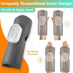 Masajeador de mano inalámbrico con calor y compresión de aire - Imagen 4