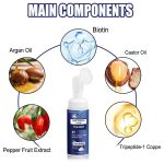 Men's Biotin Hair Care Foam – Scalp Massage & Hair Conditioning, 2.12 oz - Image 4