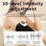 Appareil de massage par impulsions EMS pour les bras avec thermothérapie | Stimulateur musculaire portable pour les bras et les jambes – Image 4