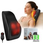 Cojín de masaje shiatsu multifunción con calor | Masajeador de espalda, cuello y cintura - Imagen 4