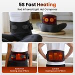 Heated Massage Waist Belt with Vibration Therapy, Dual-Sided Heating & Adjustable Support - Image 4