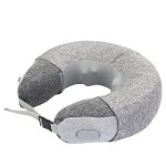 Oreiller de massage cervical en U avec chaleur et vibrations – Image 5