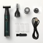 Cortapelos/Trimmer eléctrico de aseo masculino 4 en 1 con recarga USB para barba y vello corporal - Imagen 6