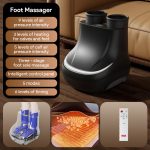 Massaggiatore elettrico per piedi con termoterapia, compressione ad aria e massaggio impastante - immagine 6